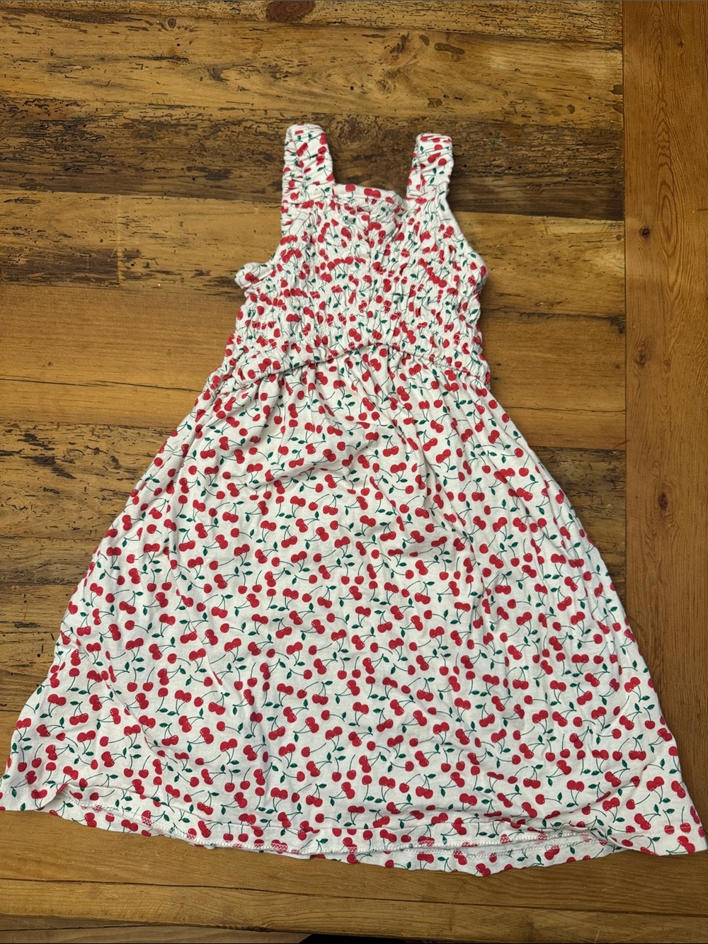 Old Navy White Sundress with Red Cherry Print